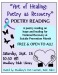 "Art of Healing: Poetry as Recovery" Poetry Reading