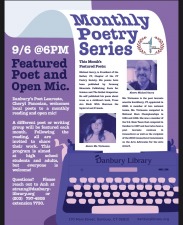 Danbury Second Wednesday Night Poetry- Faith Vicinanza and Michael Garry & Open Mic